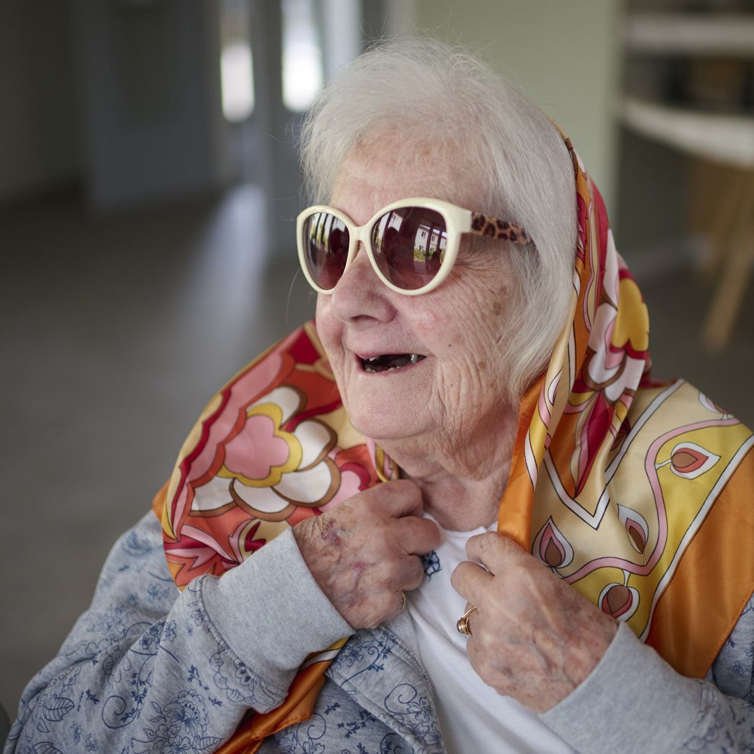Hilda continues to embrace her love for dancing and often takes an online keep-fit class at Church Farm Care