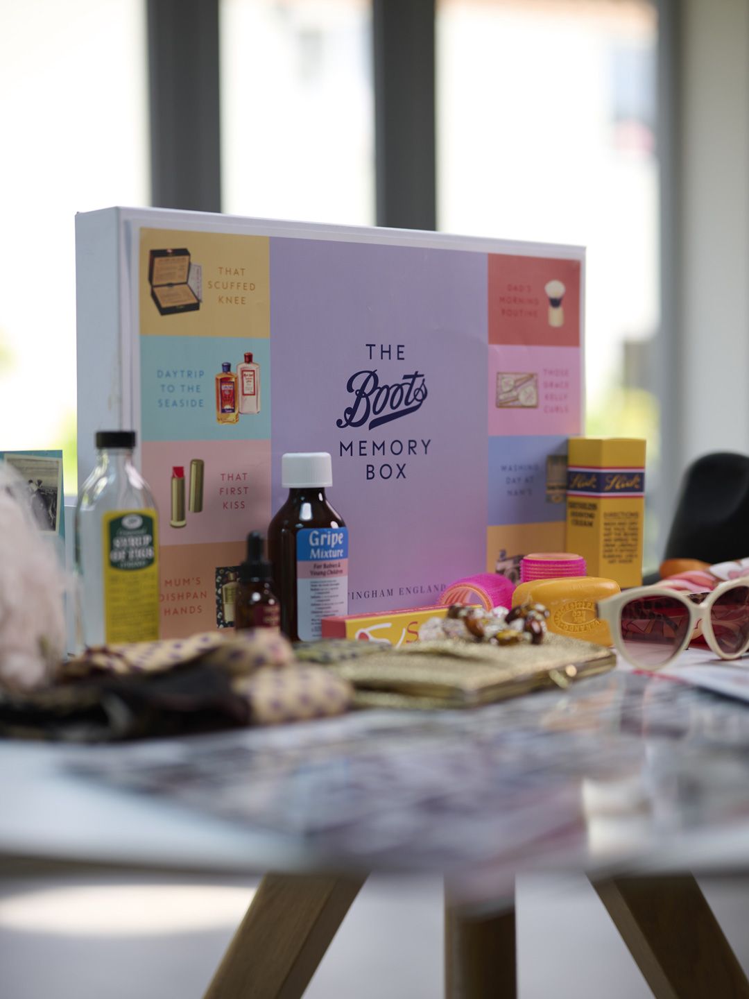 The Boots Memory Boxes contain items for people living with dementia