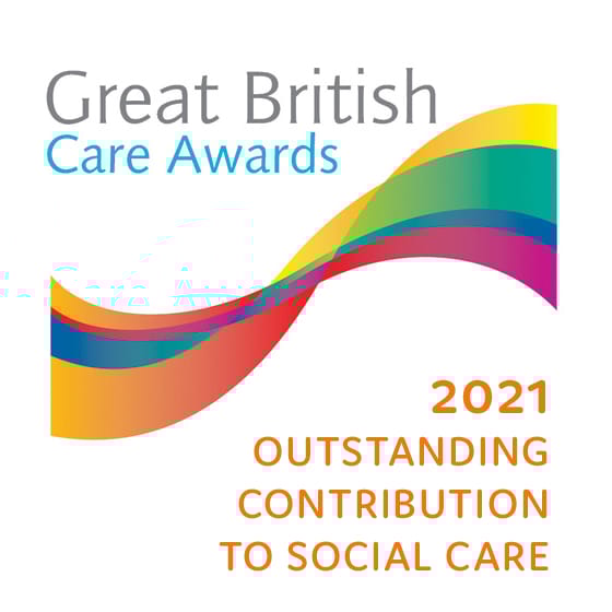 Great British Care Awards Regional Winner 2021 for OutstandingContributionto Social Care