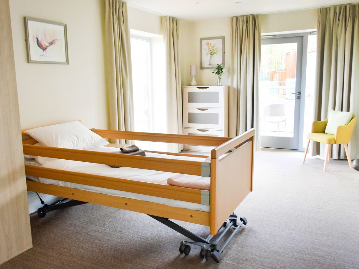 Example bedroom at Skylarks specialist dementia care home in Nottingham