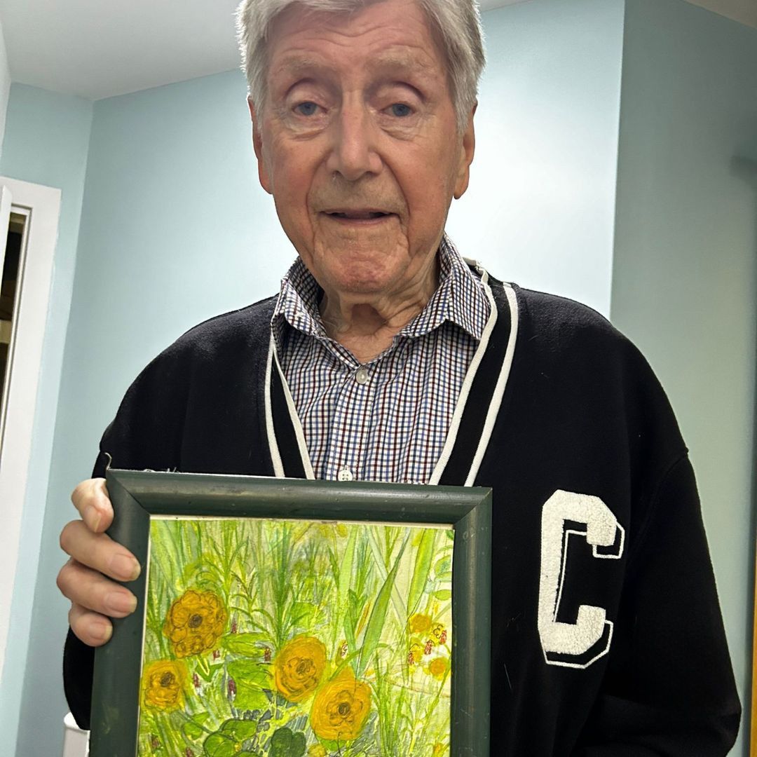 “We
encourage John to paint. He thinks in pictures,
and while science is his first love, this ability helps with his paintings and drawings.”